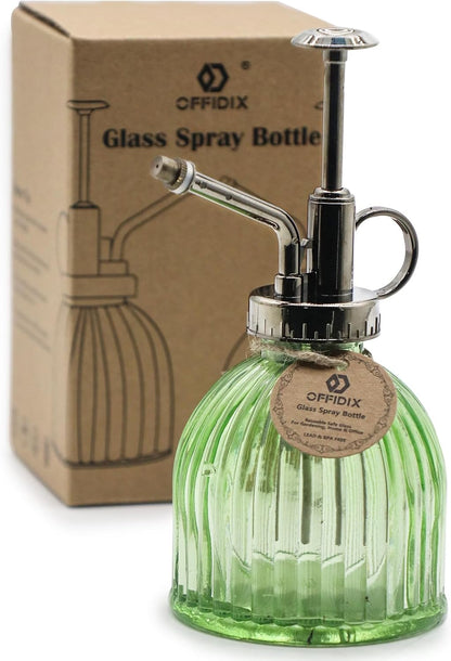 Glass Plant Mister Spray Bottle, Purple Small Watering Can 6.7 oz
