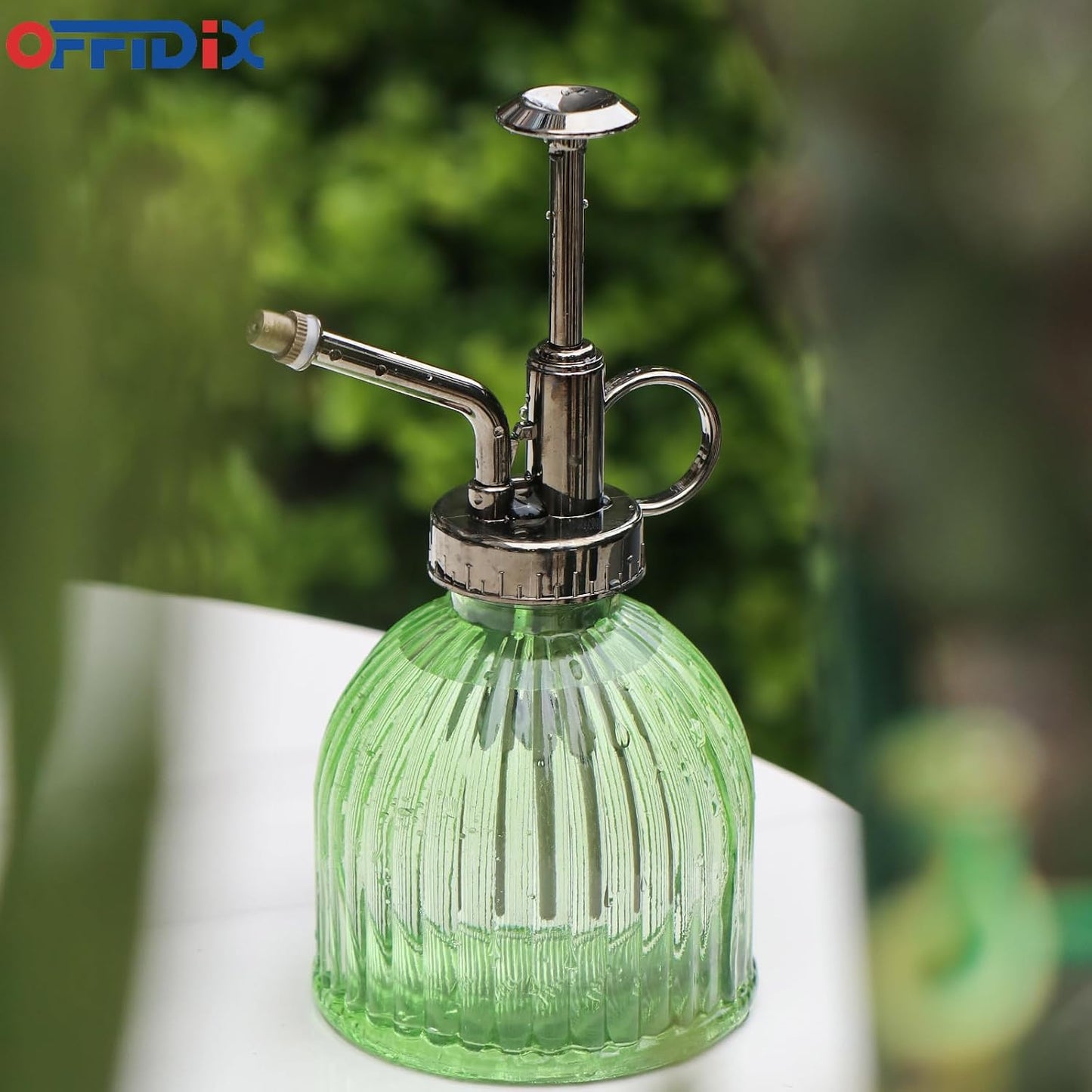 Glass Plant Mister Spray Bottle, Purple Small Watering Can 6.7 oz