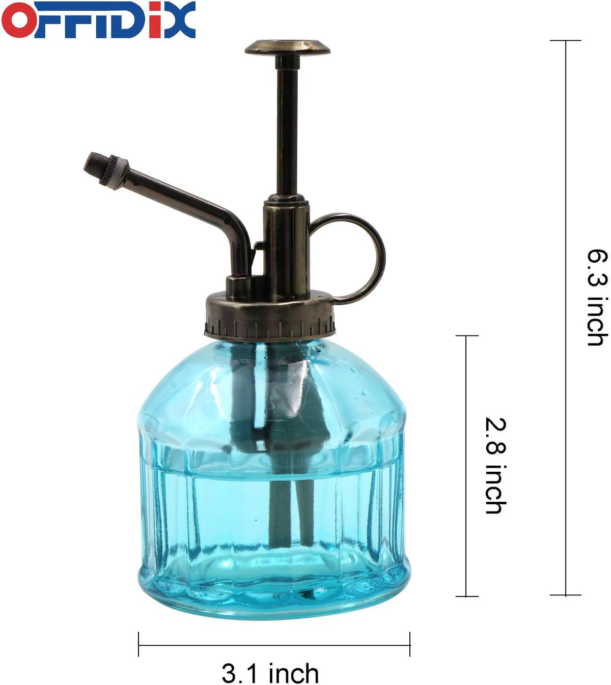 Glass Plant Mister Spray Bottle, Purple Small Watering Can 6.7 oz
