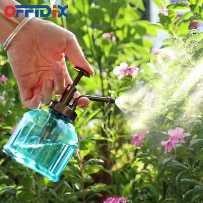 Glass Plant Mister Spray Bottle, Purple Small Watering Can 6.7 oz
