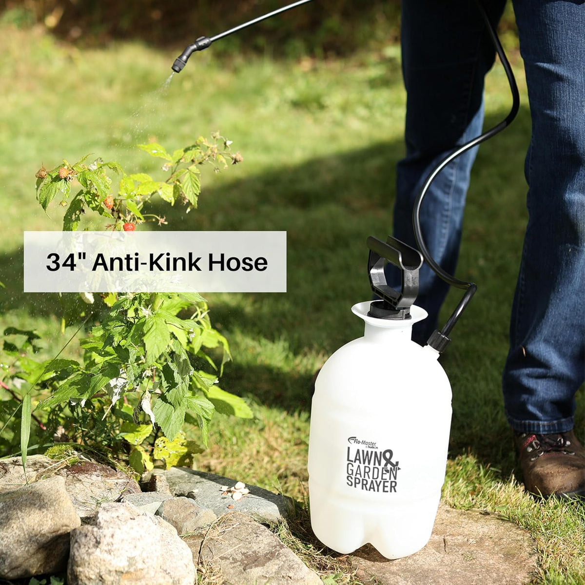 Flo-Master by Hudson 24101 1 Gallon Lawn and Garden Tank Sprayer, Translucent