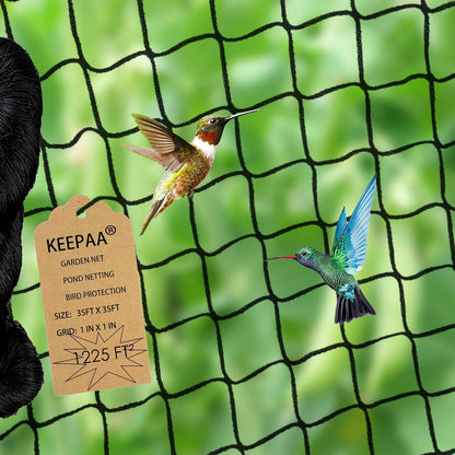 Heavy Duty Bird Netting - 35FT*35FT 1” Mesh UV Resistant