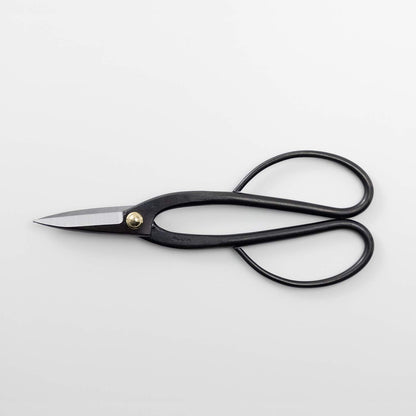 Wazakura Satsuki Bonsai Scissors, Made in Japan 7 inch (180 mm), Japanese Bonsai Garden Tools, Hasami Pruning Shears - Satsuki Style, Black