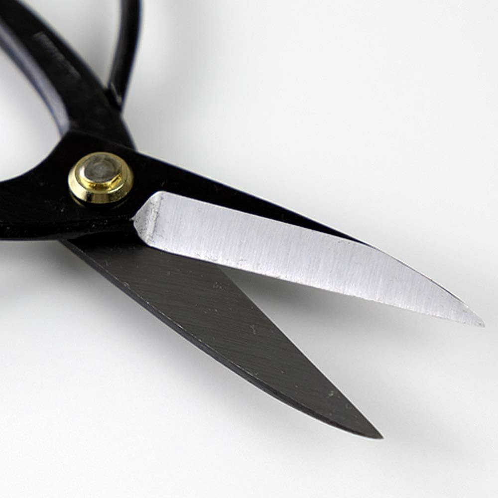 Wazakura Satsuki Bonsai Scissors, Made in Japan 7 inch (180 mm), Japanese Bonsai Garden Tools, Hasami Pruning Shears - Satsuki Style, Black