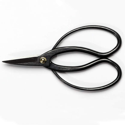 Wazakura Satsuki Bonsai Scissors, Made in Japan 7 inch (180 mm), Japanese Bonsai Garden Tools, Hasami Pruning Shears - Satsuki Style, Black
