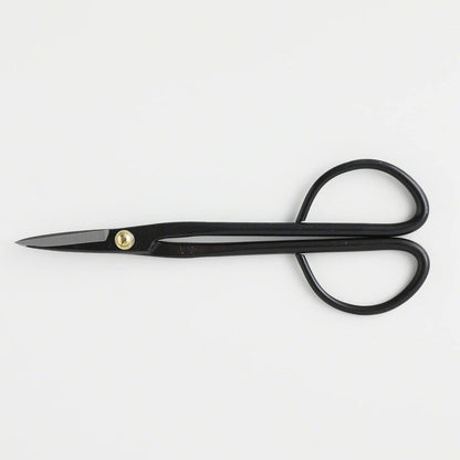 Wazakura Satsuki Bonsai Scissors, Made in Japan 7 inch (180 mm), Japanese Bonsai Garden Tools, Hasami Pruning Shears - Satsuki Style, Black