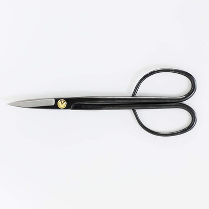 Wazakura Satsuki Bonsai Scissors, Made in Japan 7 inch (180 mm), Japanese Bonsai Garden Tools, Hasami Pruning Shears - Satsuki Style, Black
