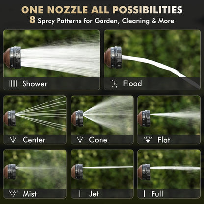 Metal Garden Hose Nozzle Heavy Duty, Water Hose Nozzle for Outdoor