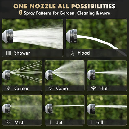 Metal Garden Hose Nozzle Heavy Duty, Water Hose Nozzle for Outdoor