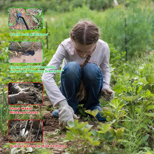 Weed Puller Tool,Portable Garden Hand Tool for Weed Removal