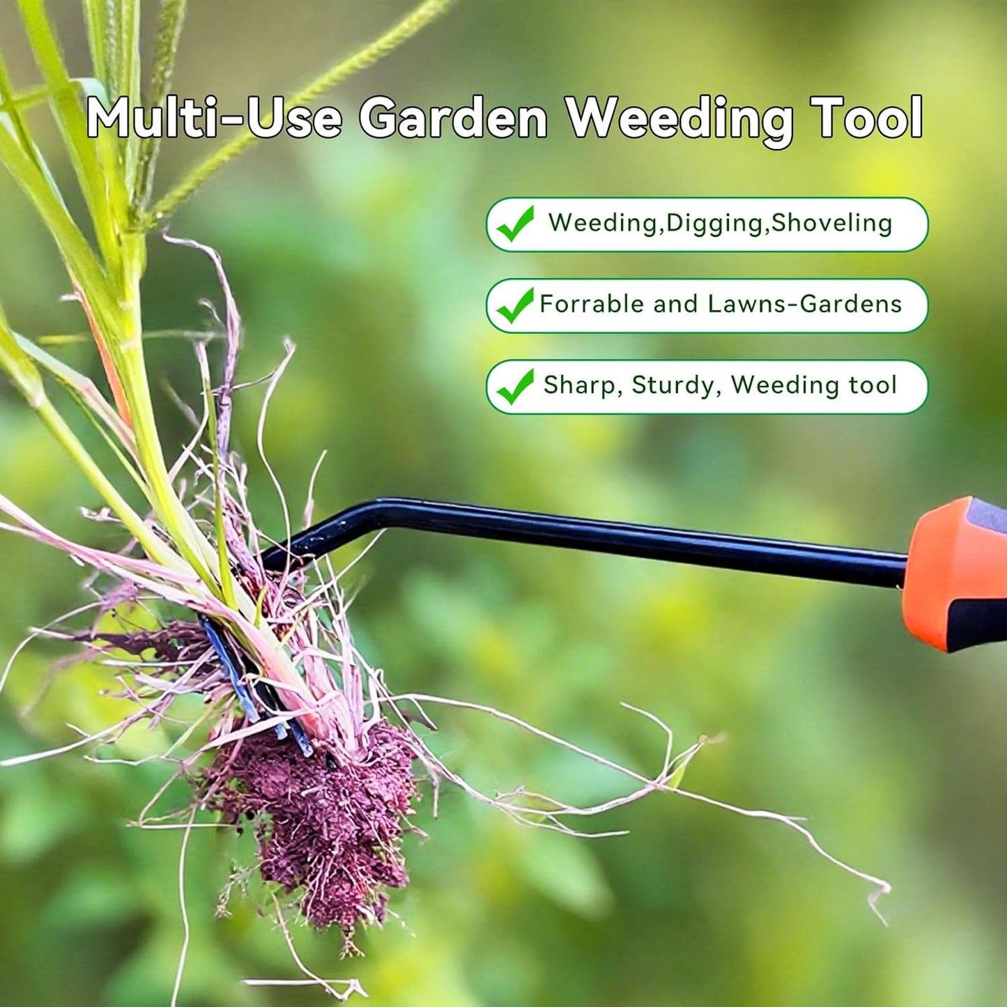 Weed Puller Tool,Portable Garden Hand Tool for Weed Removal