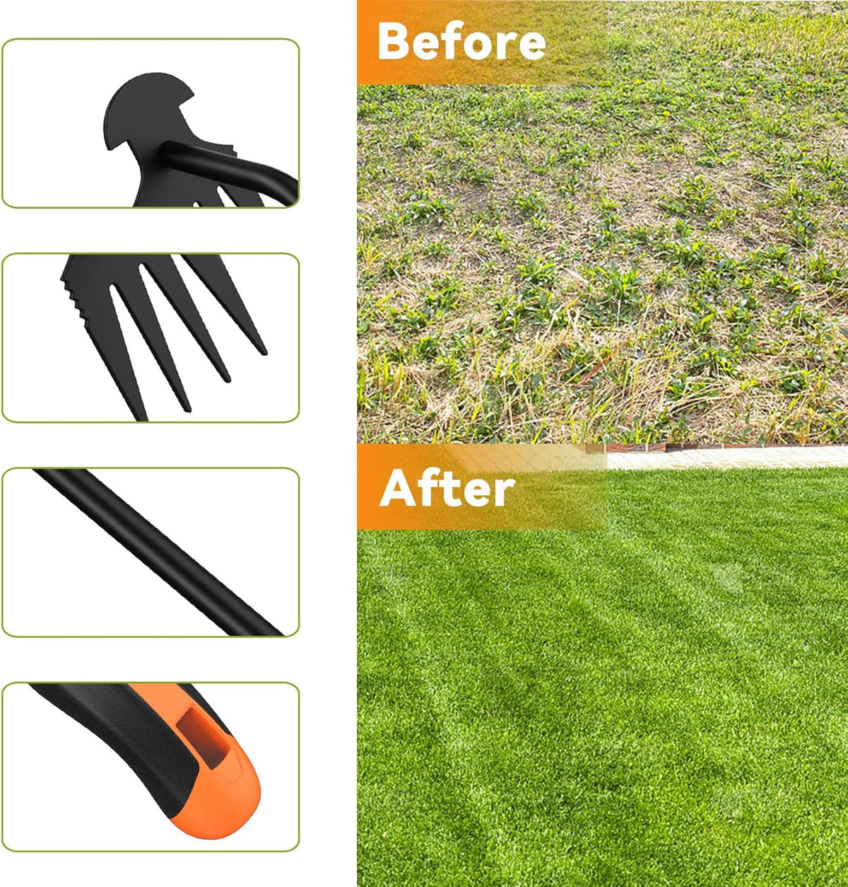 Weed Puller Tool,Portable Garden Hand Tool for Weed Removal