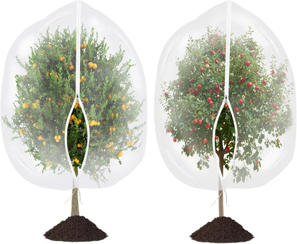 Garden Mesh Netting with Drawstring,Plants Cover Protection from Anti Birds,Bugs,Cicadas,and Insects-Pest Barrier Bag for Blueberry Bushes,Citrus,Tomatoes,Vegetables,Fruit Tree and Orange