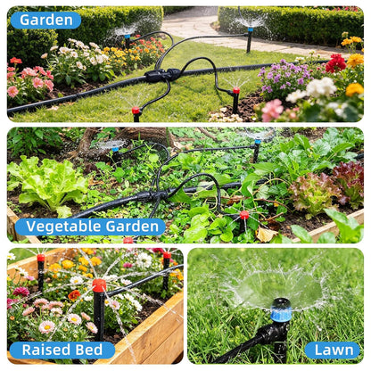 Drip Irrigation System, 106FT Quick Connect Garden Watering