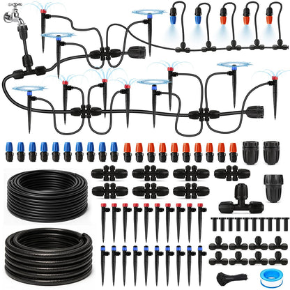 Drip Irrigation System, 106FT Quick Connect Garden Watering
