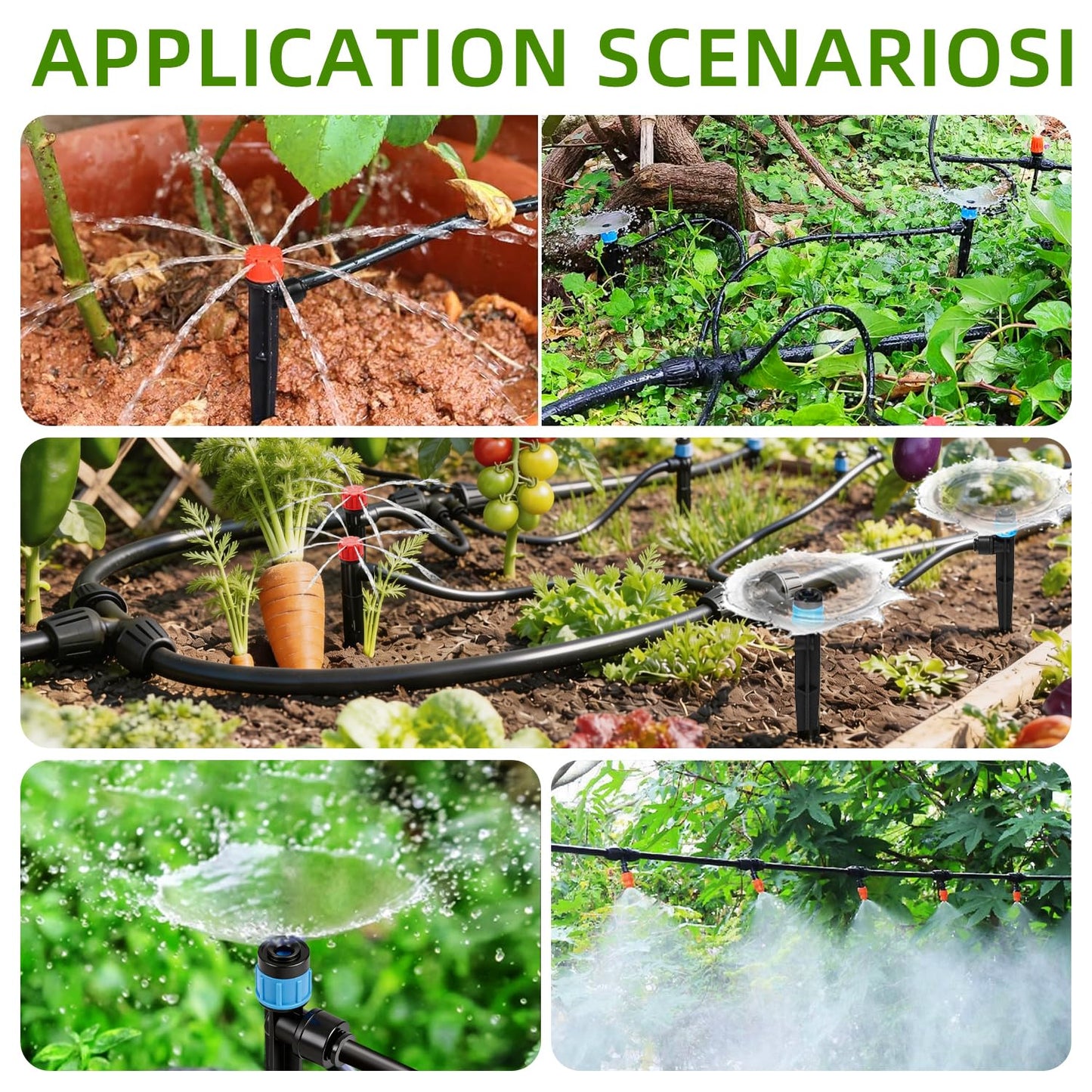 Drip Irrigation System, 106FT Quick Connect Garden Watering