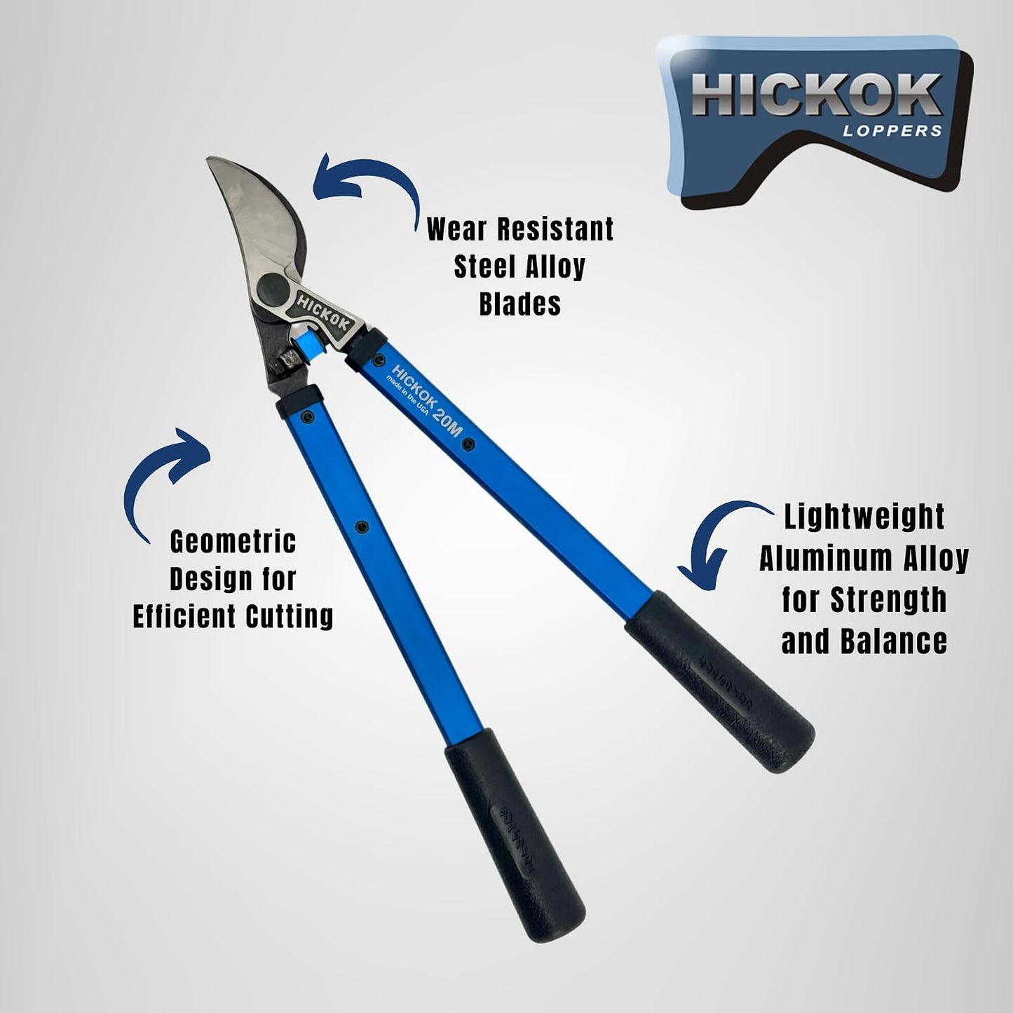 Heavy Duty Vine Lopper – 20" Professional Tree Branch Cutter with Aluminum Handles | Commercial Pruning Shears Made in USA