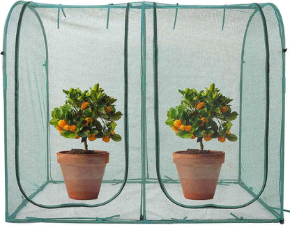 Poray Large Tunnel 73''x37''x61''Plant Netting Cover,5FT Tall Crop Cage Tomato Netting,Pest Guard Cover for Vegetables &Fruits,Durable Gardening Net for Plant and Animal