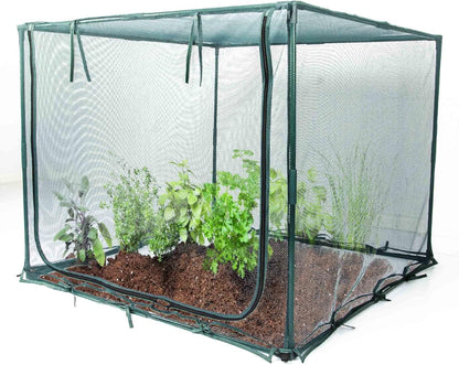 Poray Large Tunnel 73''x37''x61''Plant Netting Cover,5FT Tall Crop Cage Tomato Netting,Pest Guard Cover for Vegetables &Fruits,Durable Gardening Net for Plant and Animal