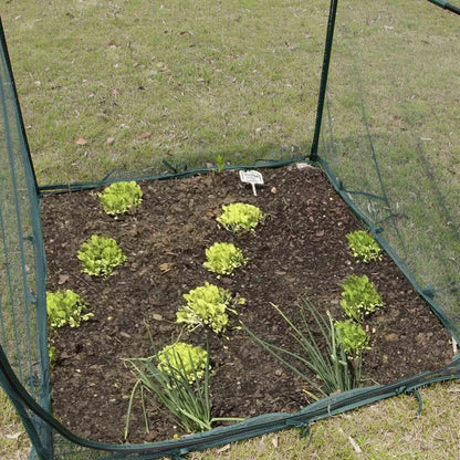Poray Large Tunnel 73''x37''x61''Plant Netting Cover,5FT Tall Crop Cage Tomato Netting,Pest Guard Cover for Vegetables &Fruits,Durable Gardening Net for Plant and Animal