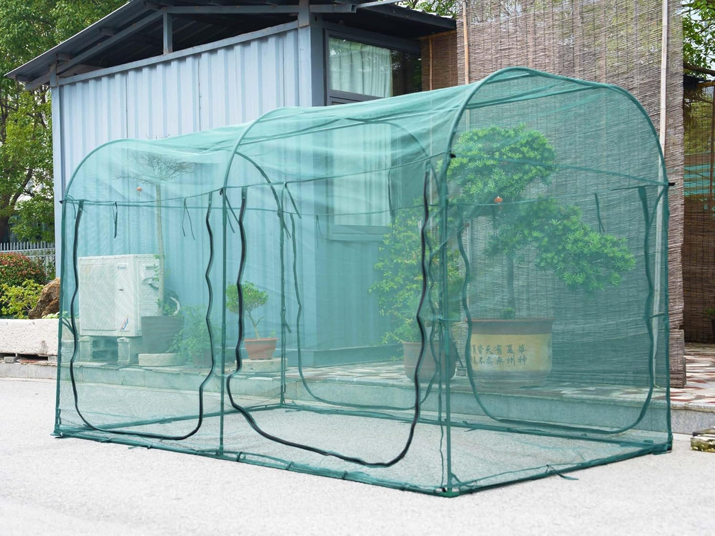 Poray Large Tunnel 73''x37''x61''Plant Netting Cover,5FT Tall Crop Cage Tomato Netting,Pest Guard Cover for Vegetables &Fruits,Durable Gardening Net for Plant and Animal
