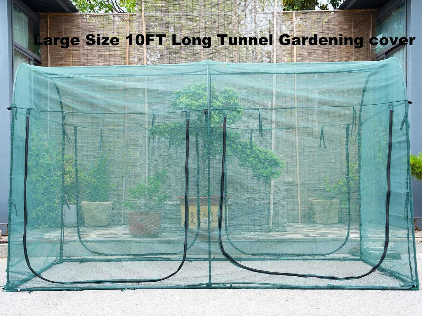 Poray Large Tunnel 73''x37''x61''Plant Netting Cover,5FT Tall Crop Cage Tomato Netting,Pest Guard Cover for Vegetables &Fruits,Durable Gardening Net for Plant and Animal