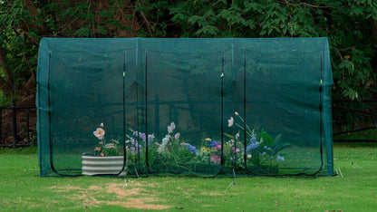 Poray Large Tunnel 73''x37''x61''Plant Netting Cover,5FT Tall Crop Cage Tomato Netting,Pest Guard Cover for Vegetables &Fruits,Durable Gardening Net for Plant and Animal