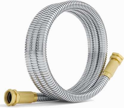 Garden Hose - Short Water Leader Metal Hose 3 FT with Female to Male Fitting, Flexible, Heavy Duty Hose Extension for Outdoor Hose Reel、Dehumidifier、RV、304 Stainless Steel