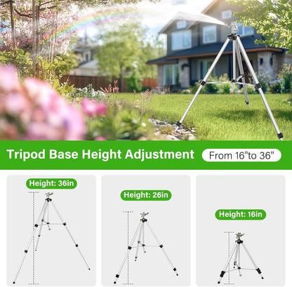 Heavy Duty Impact Sprinkler on Tripod Base,36 Inch Tripod Sprinkler
