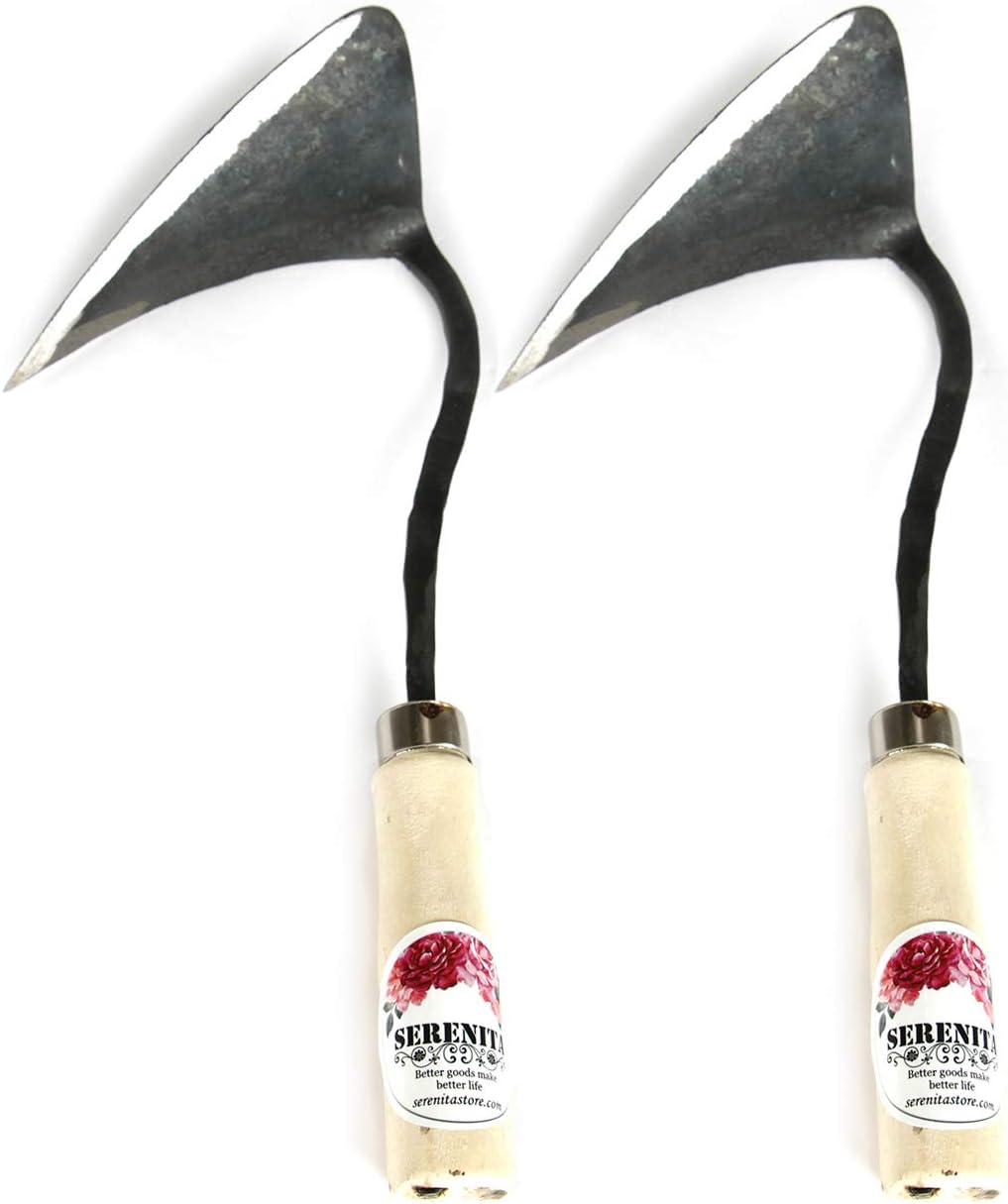 Lawn Grass Edger Hoe Garden Tool Weeding Tools for Garden. Homi Korean Plow Easy Digger with Blade. Less Effort Easy Farming Tool