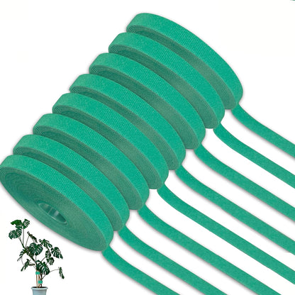 5 Rolls Garden Tie Green Tape - Twist Ties for Plants 1/2" 165ft Garden Plant Ties Soft and Tomato Plant Ties - Plant Twist Tie for Plant Gardening, Home, Office
