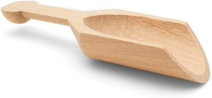 1/2 Cup Ice Scoop for Freezer Ice Machine Bucket, Wooden Pet Cat Dog Food Measuring Scoop, Half Cup Feed Soil Garden Scoopers, Candy Scoops for Candy Buffet Canisters & Jars, Pack of 3