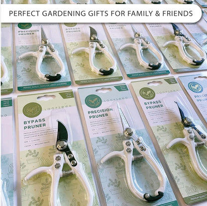 Bypass Pruning Shears Hand Pruner Garden Trimming Scissors Plant Trimmers Herb Snips Flower Clippers Ergonomic Handle Modern Garden Tools (Classic Cream)