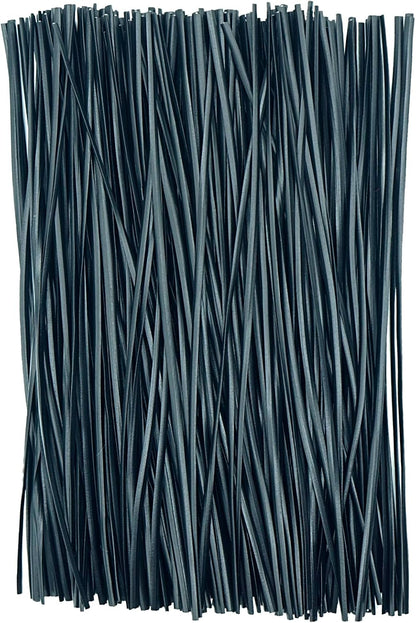 Black Plastic Twist Ties Bulk, 6 Inch Reusable Twist Ties Garden Ties for Plants, 500 Pcs Metallic Twist Ties for Bread Bags, Vines and Wrapping Cords, Christmas Decor