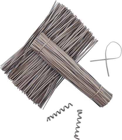 Black Plastic Twist Ties Bulk, 6 Inch Reusable Twist Ties Garden Ties for Plants, 500 Pcs Metallic Twist Ties for Bread Bags, Vines and Wrapping Cords, Christmas Decor