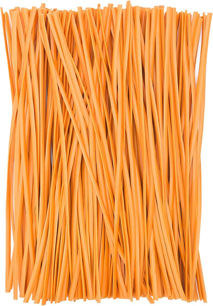 Black Plastic Twist Ties Bulk, 6 Inch Reusable Twist Ties Garden Ties for Plants, 500 Pcs Metallic Twist Ties for Bread Bags, Vines and Wrapping Cords, Christmas Decor