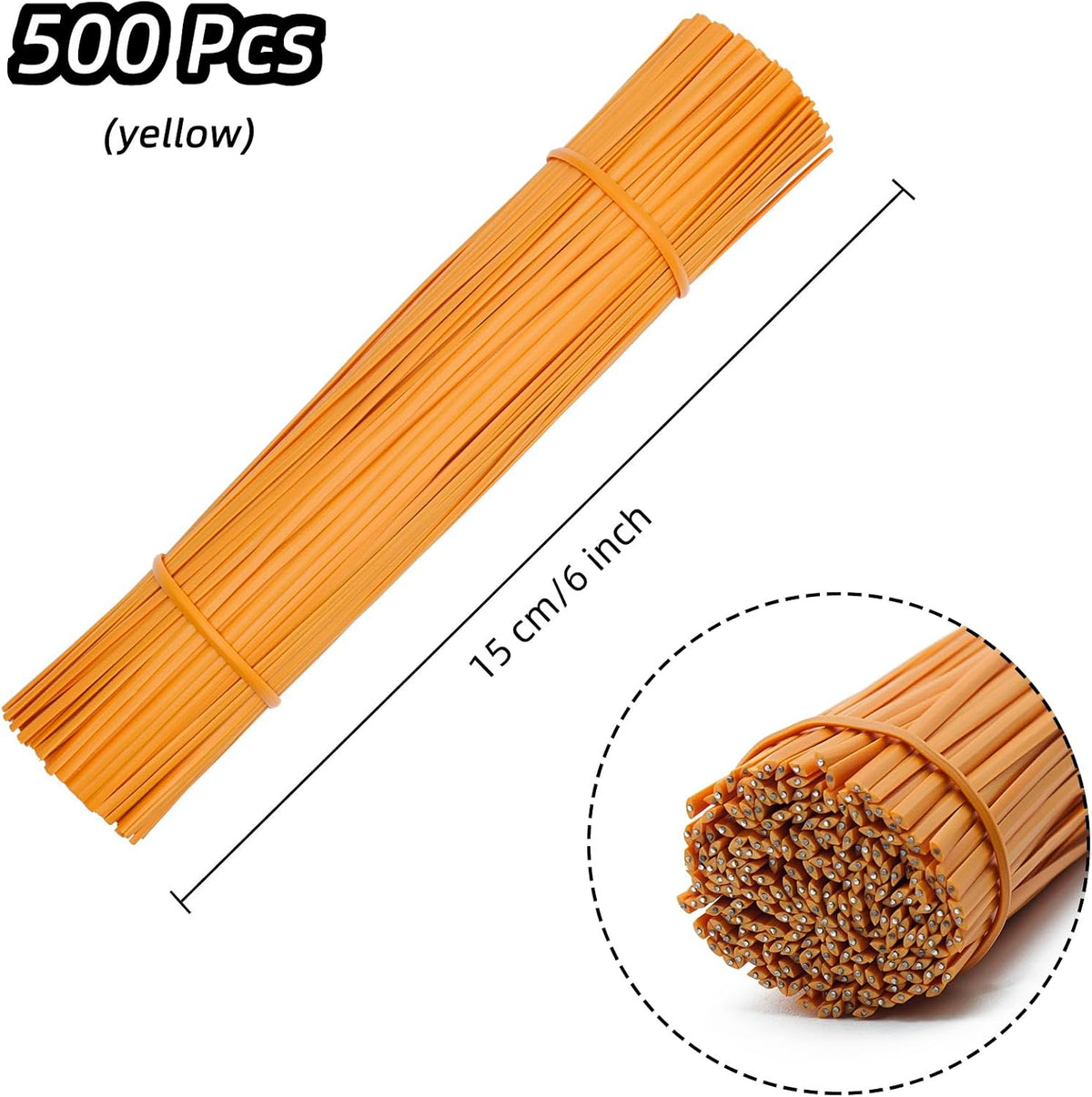 Black Plastic Twist Ties Bulk, 6 Inch Reusable Twist Ties Garden Ties for Plants, 500 Pcs Metallic Twist Ties for Bread Bags, Vines and Wrapping Cords, Christmas Decor
