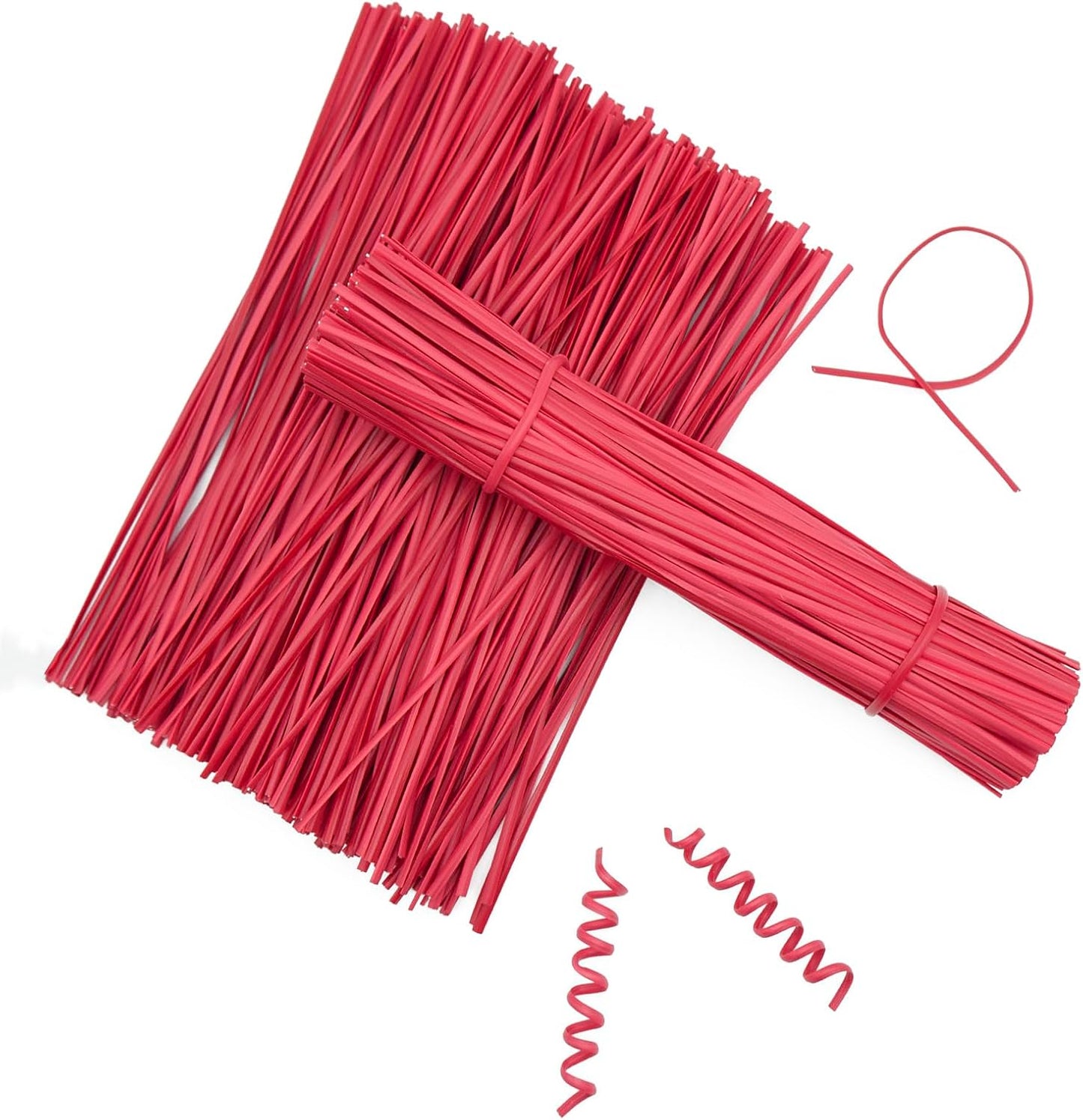 Black Plastic Twist Ties Bulk, 6 Inch Reusable Twist Ties Garden Ties for Plants, 500 Pcs Metallic Twist Ties for Bread Bags, Vines and Wrapping Cords, Christmas Decor