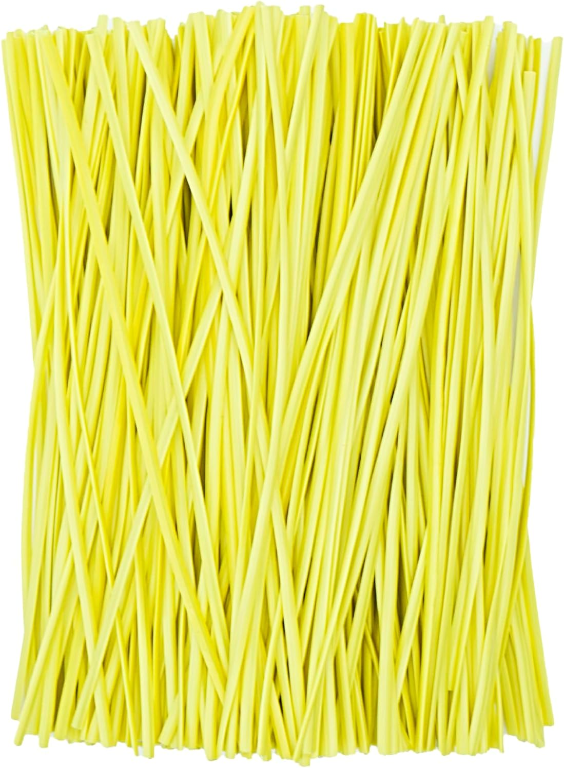 Black Plastic Twist Ties Bulk, 6 Inch Reusable Twist Ties Garden Ties for Plants, 500 Pcs Metallic Twist Ties for Bread Bags, Vines and Wrapping Cords, Christmas Decor