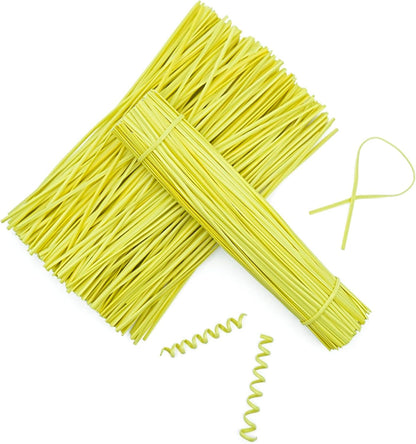 Black Plastic Twist Ties Bulk, 6 Inch Reusable Twist Ties Garden Ties for Plants, 500 Pcs Metallic Twist Ties for Bread Bags, Vines and Wrapping Cords, Christmas Decor
