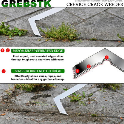 Crack Weeder Crevice Weeding Stainless Steel Sharp Lightweight Tool