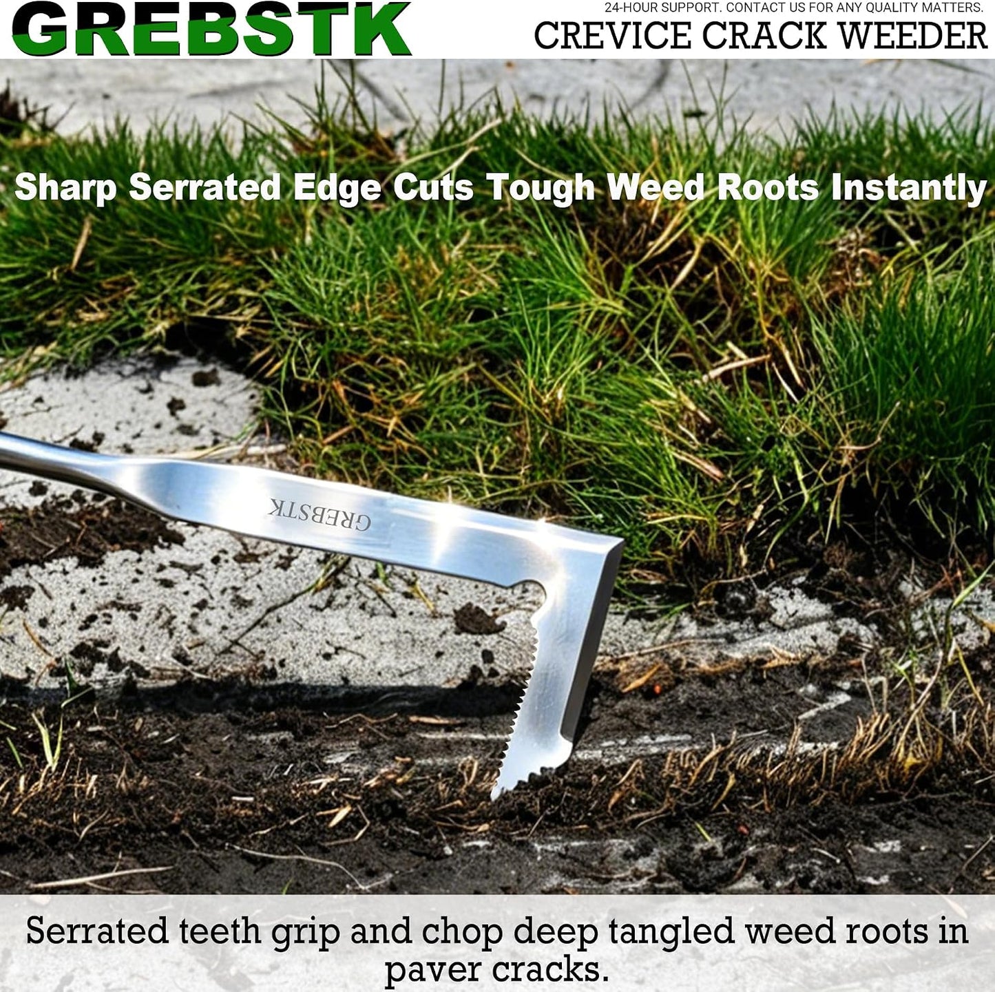 Crack Weeder Crevice Weeding Stainless Steel Sharp Lightweight Tool