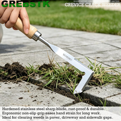 Crack Weeder Crevice Weeding Stainless Steel Sharp Lightweight Tool