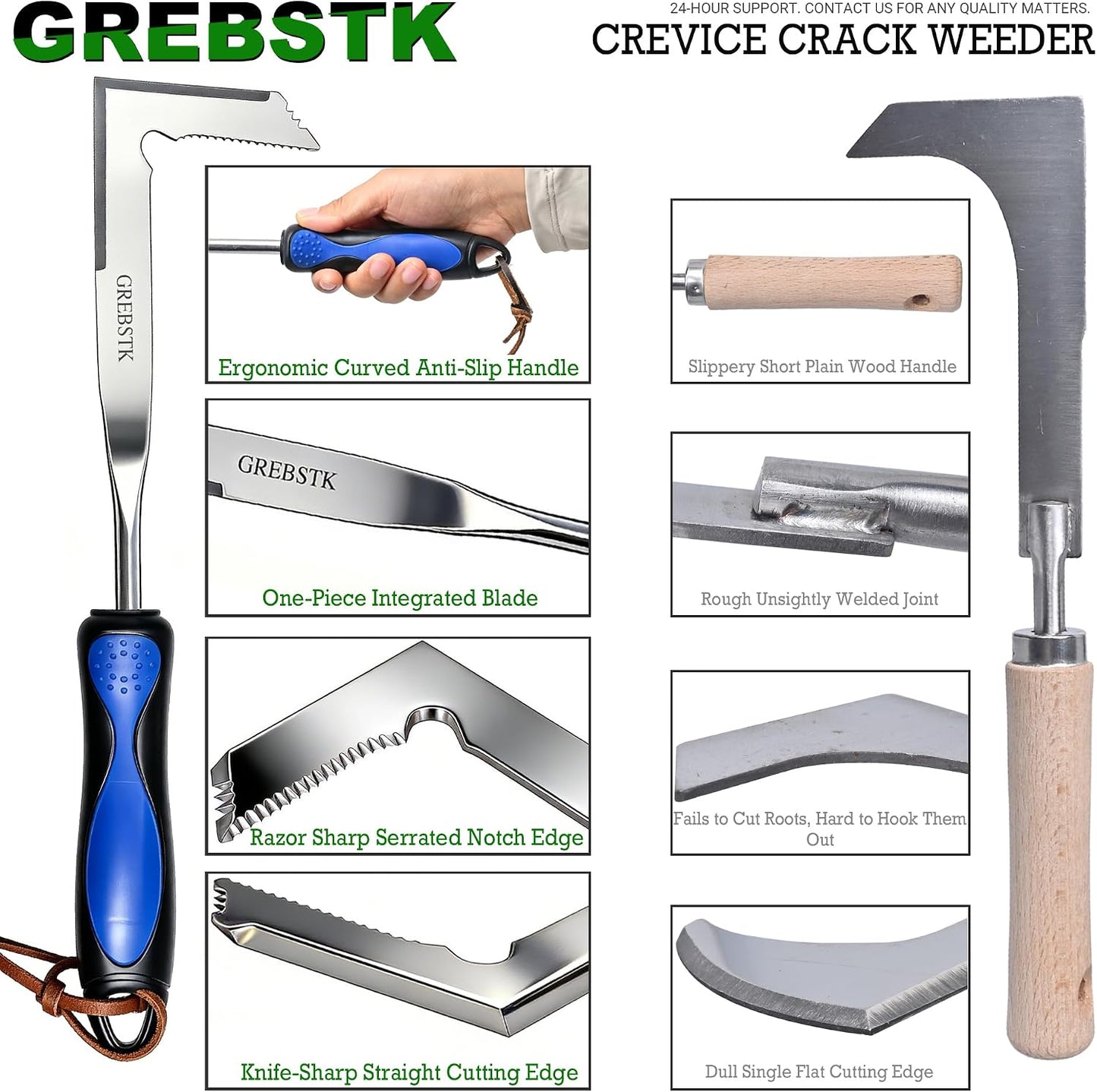 Crack Weeder Crevice Weeding Stainless Steel Sharp Lightweight Tool