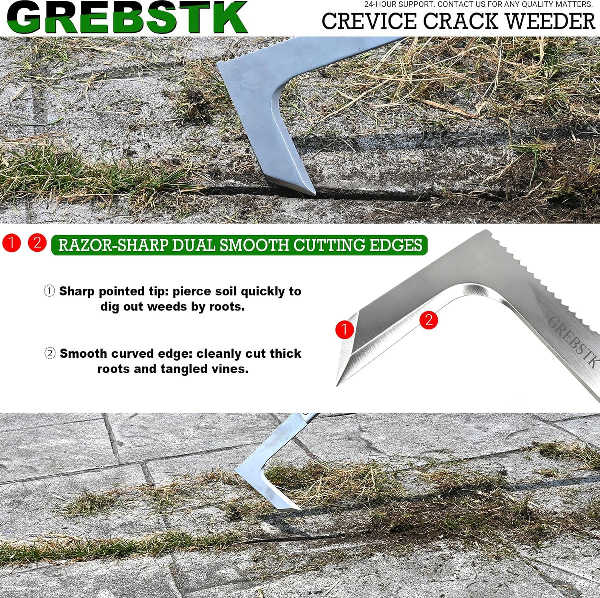 Crack Weeder Crevice Weeding Stainless Steel Sharp Lightweight Tool