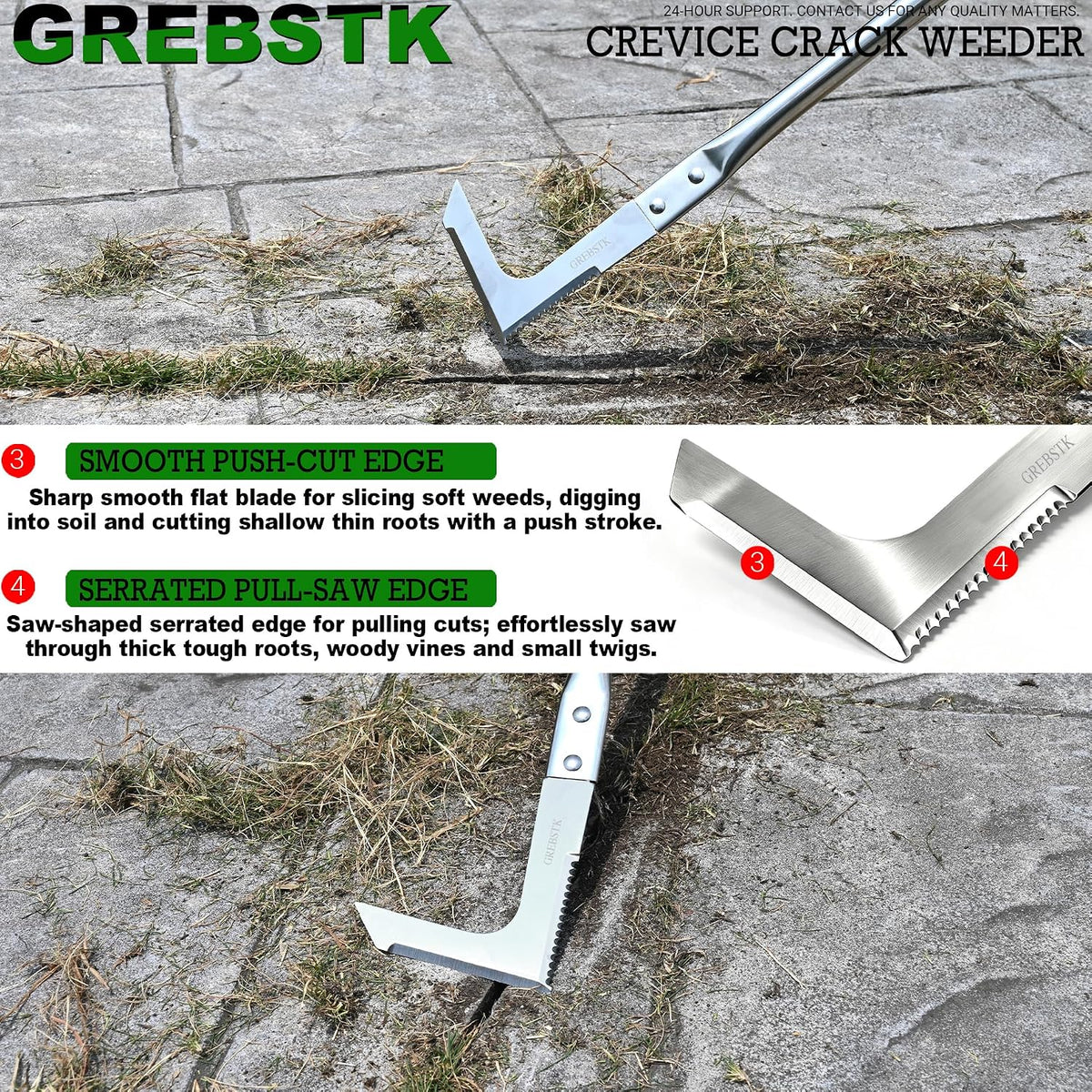 Crack Weeder Crevice Weeding Stainless Steel Sharp Lightweight Tool