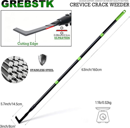Crack Weeder Crevice Weeding Stainless Steel Sharp Lightweight Tool