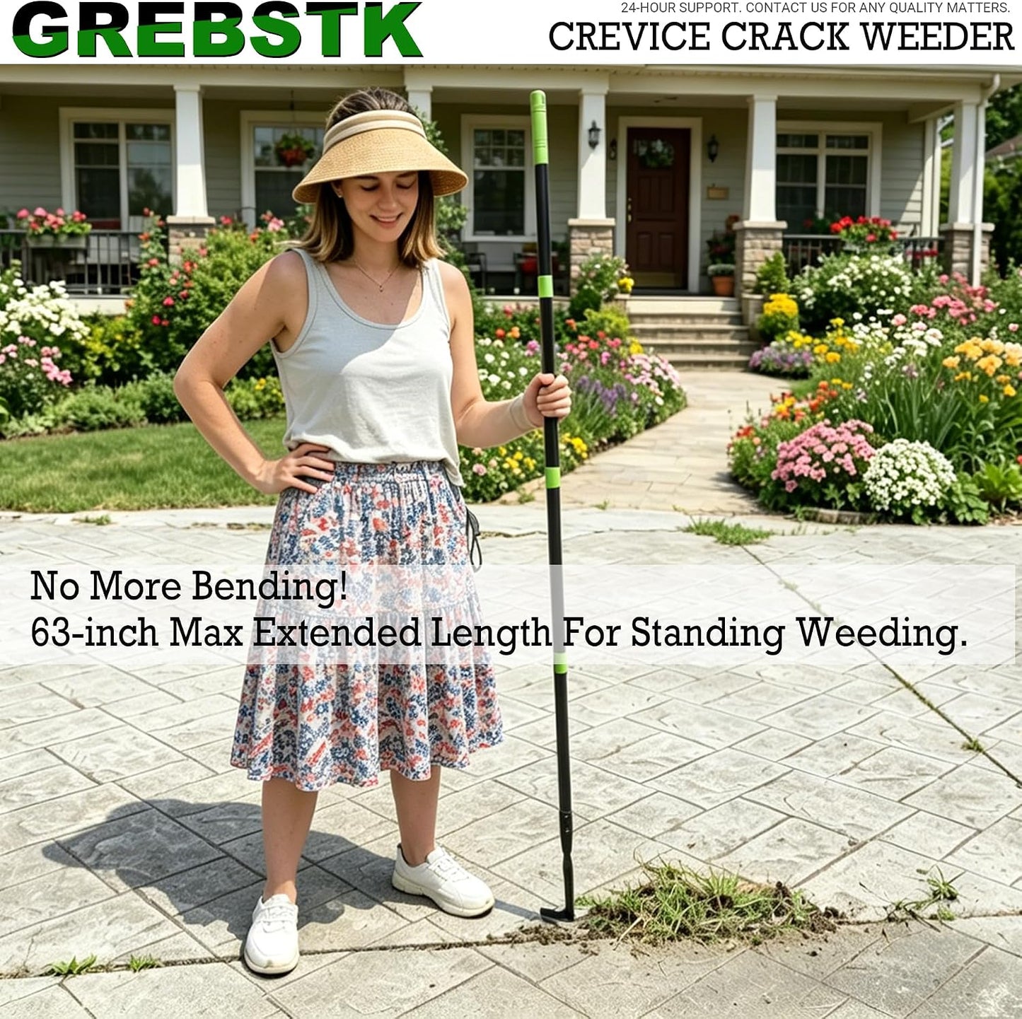 Crack Weeder Crevice Weeding Stainless Steel Sharp Lightweight Tool