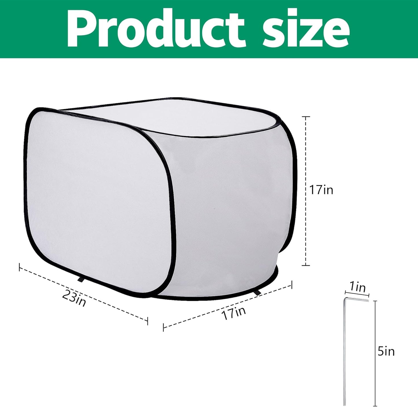 39"x17"x17" Pop up Frost Protection Plant Cover, Plants Freeze Protection