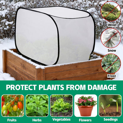 39"x17"x17" Pop up Frost Protection Plant Cover, Plants Freeze Protection